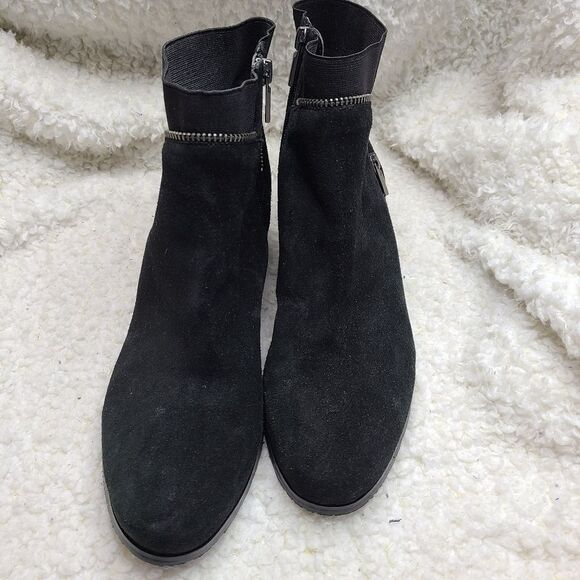 Ros Hommerson Bess Black Leather‎ Ankle Boots size 10.5 - Picture 3 of 9